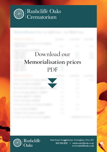 Rushcliffe Oaks memorialisation prices